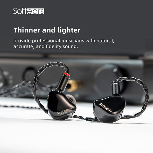 Softears Studio4 in-Ear Headphones 4 Balanced Armature Professional Grade Monitor HiFi  Earphone