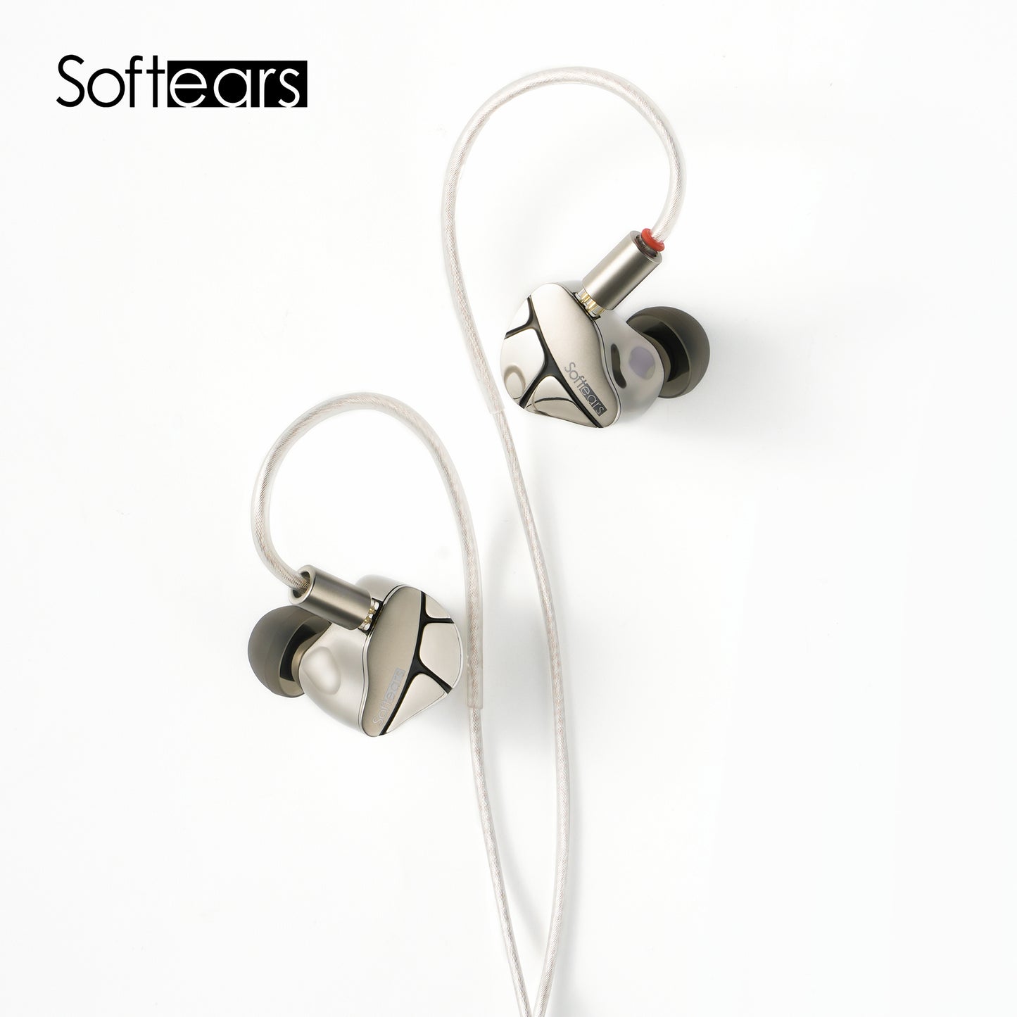 Softears Karma Titanium Alloy HiFi earphone with Dynamic  Balanced Armature Electrostatic  Bone - Conduction and MEMS Drivers Flagship Model with Audiophile - grade Sound Quality