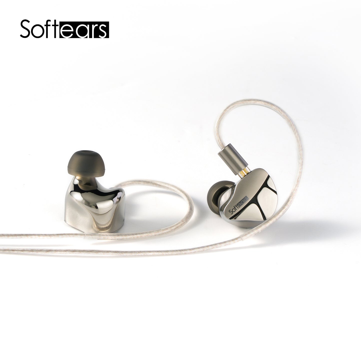 Softears Karma Titanium Alloy HiFi earphone with Dynamic  Balanced Armature Electrostatic  Bone - Conduction and MEMS Drivers Flagship Model with Audiophile - grade Sound Quality