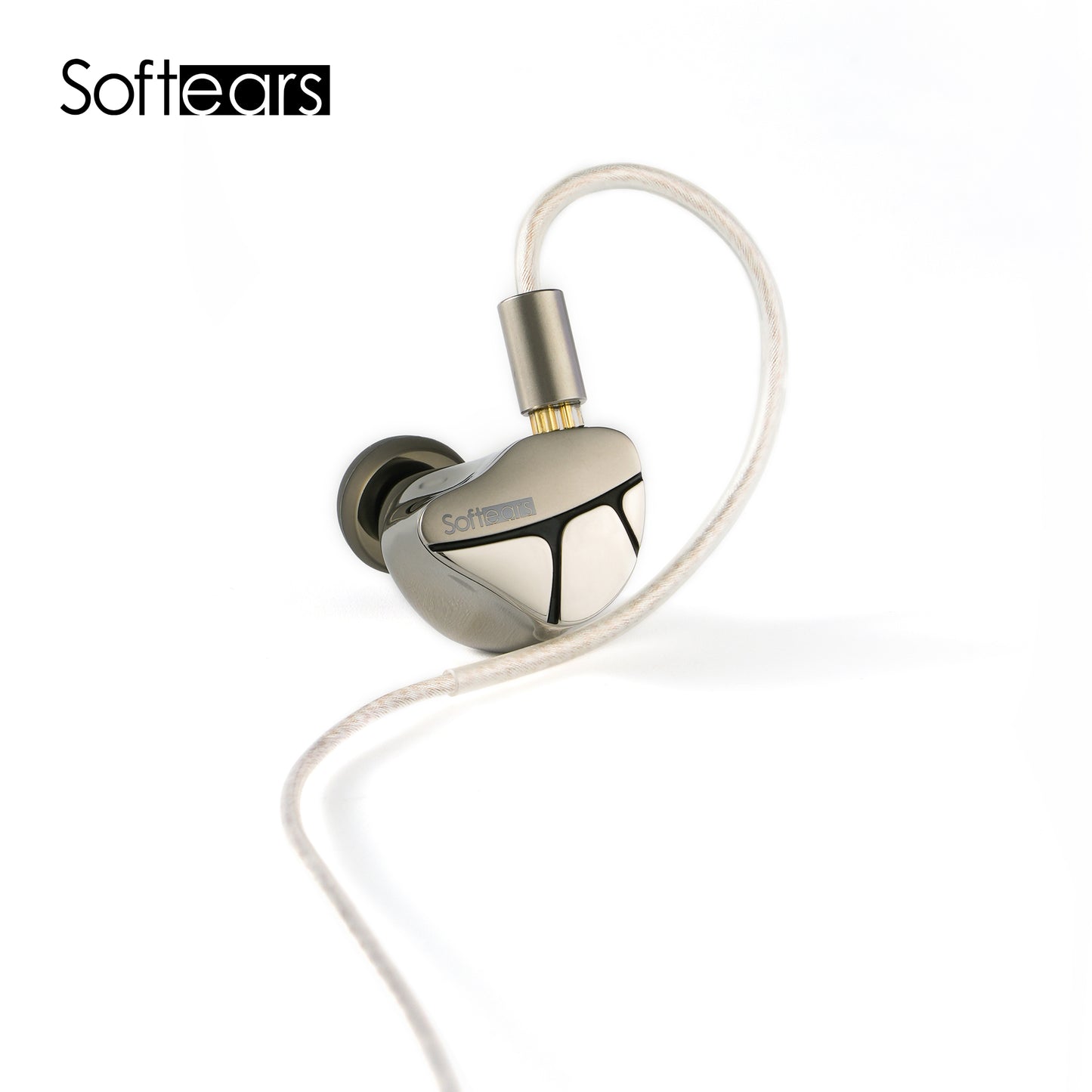 Softears Karma Titanium Alloy HiFi earphone with Dynamic  Balanced Armature Electrostatic  Bone - Conduction and MEMS Drivers Flagship Model with Audiophile - grade Sound Quality