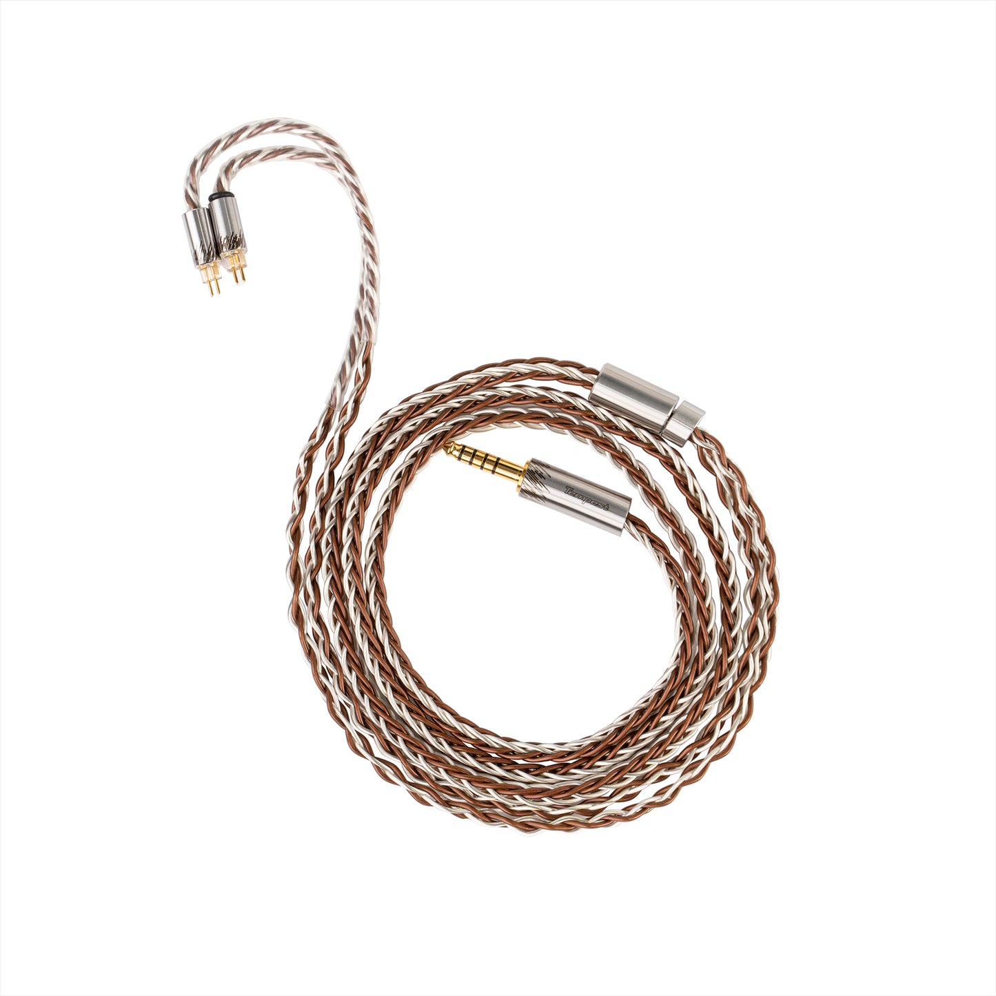 Softears tempest earsphone upgrade cable 4.4mm balanced port 2pin0.78 needle high-purity copper + copper alloy + copper alloy silver-plated 8-strand braid